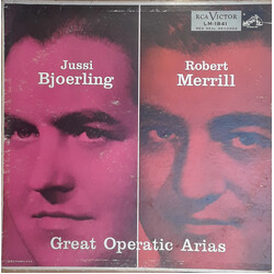 Jussi Björling / Robert Merrill Great Operatic Arias Vinyl LP USED