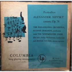 Sergei Prokofiev / The Philadelphia Orchestra / Eugene Ormandy / Westminster Symphonic Choir / John Finley Williamson / Jennie Tourel Alexander Nevsky