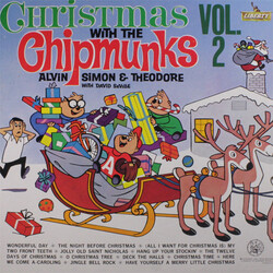 The Chipmunks / Alvin, Simon And Theodore / David Seville Christmas With The Chipmunks Vol. 2 Vinyl LP USED