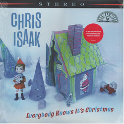 Chris Isaak Everybody Knows It's Christmas Vinyl LP USED