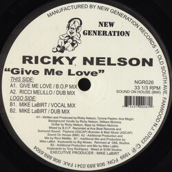 Ricky Nelson Give Me Love VINYL 12" USED