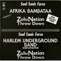 Afrika Bambaataa & Soulsonic Force / Harlem Underground Band Zulu Nation Throw Down (Volume #2) USED VINYL 12INCH 33 S RPM REISSUE