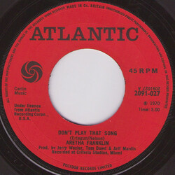 Aretha Franklin Don't Play That Song VINYL 7" USED