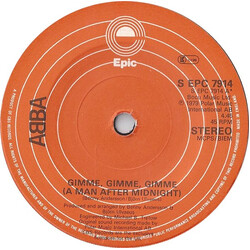 ABBA Gimme, Gimme, Gimme (A Man After Midnight) USED VINYL 7INCH 45 RPM SINGLE STEREO