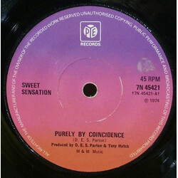 Sweet Sensation (2) Purely By Coincidence USED VINYL 7INCH 45 RPM