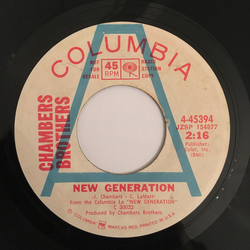 The Chambers Brothers New Generation / When The Evening Comes Vinyl 7" USED