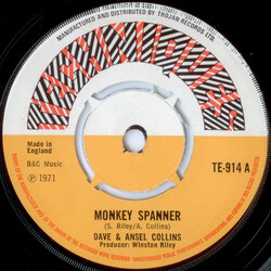 Dave & Ansel Collins Monkey Spanner USED VINYL 7INCH 45 RPM SINGLE