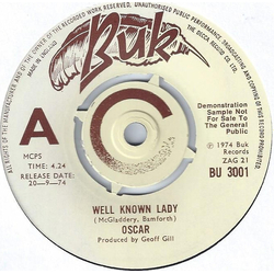 Oscar (43) Well Known Lady Vinyl 7" USED