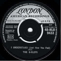 The G-Clefs I Understand (Just How You Feel) Vinyl 7" USED