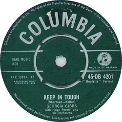 Georgia Gibbs The Hula Hoop Song USED VINYL 7INCH 45 RPM SINGLE
