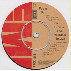 Don Estelle / Windsor Davies Paper Doll USED VINYL 7INCH SINGLE 45 RPM