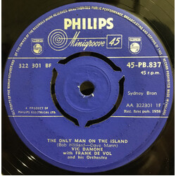 Vic Damone The Only Man On The Island / When My Love Smiles USED VINYL 7INCH 45 RPM SINGLE