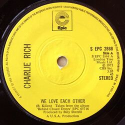 Charlie Rich We Love Each Other Vinyl 7" USED