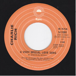 Charlie Rich A Very Special Love Song Vinyl 7" USED