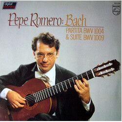 Pepe Romero / Johann Sebastian Bach Partita 1004 & Suite 1009 Vinyl LP USED