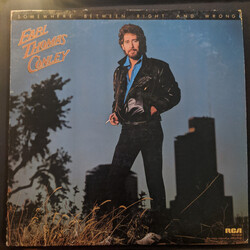 Earl Thomas Conley Somewhere Between RIght And Wrong Vinyl LP USED