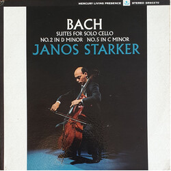 Johann Sebastian Bach / Janos Starker Suites For Solo Cello No.2 In D Minor No.5 In C Minor Vinyl LP USED