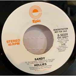 The Hollies Sandy USED VINYL 7INCH 45 RPM PROMO REISSUE STEREO MONO