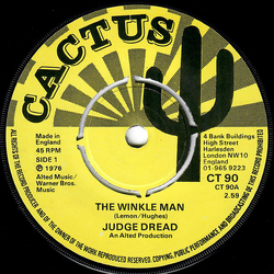 Judge Dread The Winkle Man Vinyl 7" USED