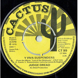 Judge Dread Y Viva Suspenders Vinyl 7" USED
