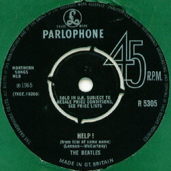 The Beatles Help! USED VINYL 7INCH 45 RPM SINGLE REPRESS
