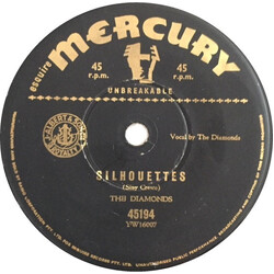 The Diamonds Silhouettes USED VINYL 7INCH 45 RPM SINGLE