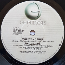 Donna Summer The Wanderer Vinyl 7" USED