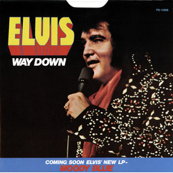 Elvis Presley Way Down Vinyl 7" USED
