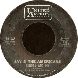 Jay & The Americans Sunday And Me / Through This Doorway USED VINYL 7INCH 45 RPM SINGLE