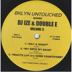 Ize 1 / DJ Double O Bklyn Untouched Presents DJ Ize & Double E Volume 3 Vinyl LP USED