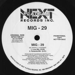 MIG 29 Mig-29 USED VINYL 12INCH PROMO 33 S RPM