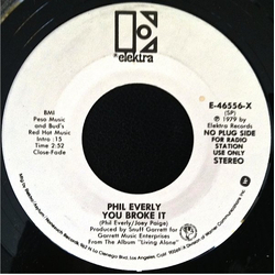 Phil Everly You Broke It Vinyl 7" USED