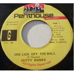 Cutty Ranks One Lick Off The Ball Vinyl 7" USED