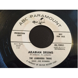 The Lombardo Twins Arabian Drums / When You Look At Me USED VINYL 7INCH 45 RPM SINGLE PROMO