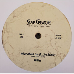 Gillies (2) What About Luv (E. Live Remix) USED VINYL 7INCH 45 RPM