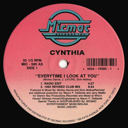 Cynthia Everytime I Look At You USED VINYL 12INCH 33 S RPM
