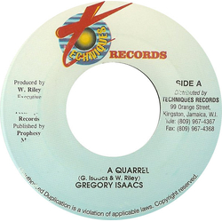 Gregory Isaacs We Had A Quarrel Vinyl 7" USED
