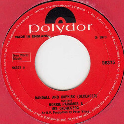 Norrie Paramor And His Orchestra Randall And Hopkirk (Deceased) USED VINYL 7INCH 45 RPM SINGLE