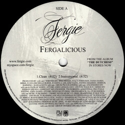 Fergie (2) Fergalicious USED VINYL 12INCH 33 S RPM PROMO