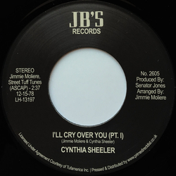 Cynthia Sheeler I'll Cry Over You Vinyl 7" USED