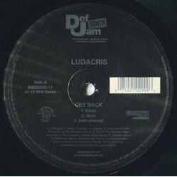Ludacris Get Back / Put Your Money USED VINYL 12INCH 33 S RPM