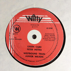 Peter Metro / Junior Wilson Green Card / West Bound Train USED VINYL 12INCH 45 RPM