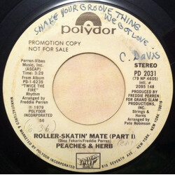 Peaches & Herb Roller-Skatin' Mate USED VINYL 7INCH 45 RPM PROMO