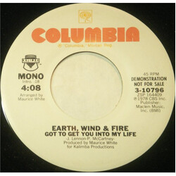 Earth, Wind & Fire Got To Get You Into My Life USED VINYL 7INCH SINGLE 45 RPM PROMO