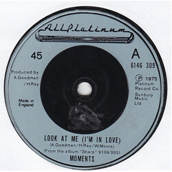 The Moments Look At Me (I'm In Love) VINYL 7" USED