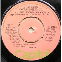 Tavares The Mighty Power Of Love Vinyl 7" USED