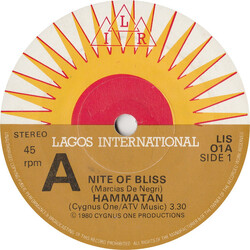 Hammatan Nite Of Bliss / Don't Turn Away USED VINYL 7"