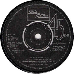 Diana Ross Theme From Mahogany "Do You Know Where You're Going To" USED VINYL 7INCH 45 RPM SINGLE REPRESS