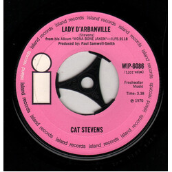 Cat Stevens Lady D'Arbanville USED VINYL 7INCH 45 RPM SINGLE