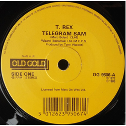 T. Rex Telegram Sam Vinyl 7" USED